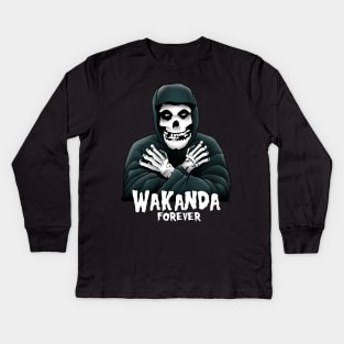 Wakanda Forevar Kids Long Sleeve T-Shirt